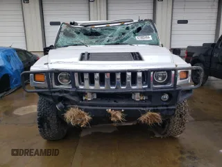 2003 Hummer H2 with VIN 5GRGN23U43H128269, listed as a Copart auction lot 47992444 with 153,360 mi miles and Salvage Title. Bid and sale history available at carsss.com. Image 5.