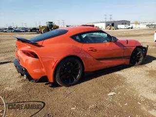 2024 Toyota Supra 3.0 with VIN WZ1DB0G07RW062721, listed as a Copart auction lot 54124865 with 2,445 mi miles and Salvage title. Bid and sale history available at DreamBid. Image 3.