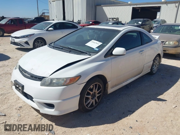 2008 Honda Civic Cpe Si with VIN 2HGFG21538H702379, listed as a IAAI auction lot 41647511 with 137,917 mi miles. Bid and sale history available at carsss.com. Image 2.