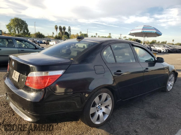 2006 BMW 5 Series 530i with VIN WBANE73506CM41414, listed as a Copart auction lot 75316884 with 177,977 mi miles and Salvage Title. Bid and sale history available at carsss.com. Image 3.