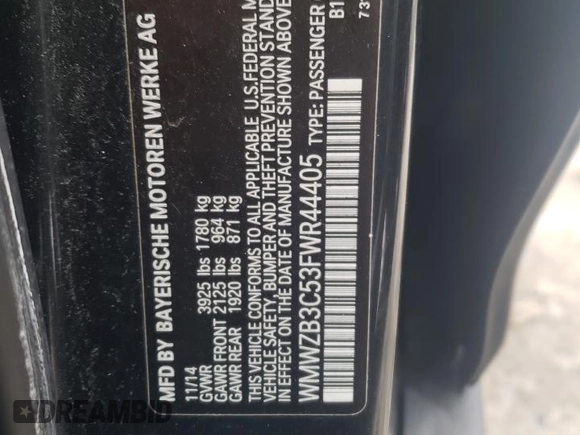 2015 MINI Countryman with VIN WMWZB3C53FWR44405, listed as a Copart auction lot 45107855 with 72,124 mi miles and Clean Title. Bid and sale history available at DreamBid. Image 12.
