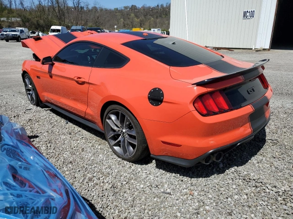 2015 Ford Mustang GT with VIN 1FA6P8CF2F5321723, listed as a Copart auction lot 48720685 with 14,922 mi miles and Salvage Title. Bid and sale history available at carsss.com. Image 2.