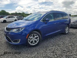 2018 Chrysler Pacifica Touring Plus with VIN 2C4RC1FG2JR228128, listed as a Copart auction lot 57526565 with 72,589 mi miles and Salvage title. Bid and sale history available at DreamBid. Image 1.