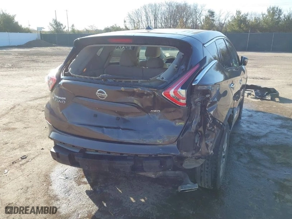 2015 Nissan Murano SV with VIN 5N1AZ2MH8FN231290, listed as a IAAI auction lot 41773685 with 147,715 mi miles. Bid and sale history available at carsss.com. Image 4.