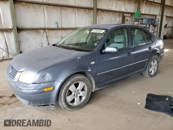 2004 Volkswagen Jetta Sedan GLS with VIN 3VWSK69M84M016782, listed as a Copart auction lot 53303605 with 140,044 mi miles and Salvage Title. Bid and sale history available at carsss.com. Image 1.