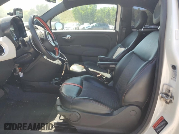 2015 FIAT 500e с VIN 3C3CFFGE9FT522920, выставлен на аукционе Copart как лот 62600915 с пробегом 53 300 миль миль и Чистый • Clean title. История ставок и продаж доступна на DreamBid. Изображение 7.