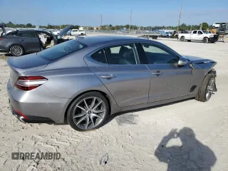 2022 Genesis G70 2.0T with VIN KMTG34TA3NU101875, listed as a Copart auction lot 84599834 with 20,997 mi miles and Salvage Title. Bid and sale history available at DreamBid. Image 3.