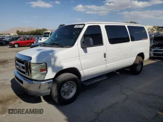 2013 Ford Econoline Cargo with VIN 1FDNE3BLXDDA60281, listed as a Copart auction lot 63598215 with 128,780 mi miles and Salvage title. Bid and sale history available at DreamBid. Image 1.