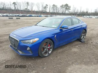 2021 Genesis G70 3.3T with VIN KMTG34LE2MU066635, listed as a IAAI auction lot 41843002 with 78,029 mi miles and . Bid and sale history available at DreamBid. Image 18.