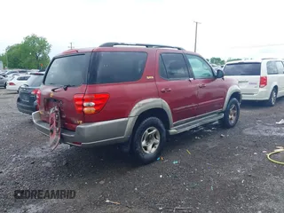 2002 Toyota Sequoia SR5 with VIN 5TDZT34A72S068170, listed as a IAAI auction lot 42125628 with Not Provided miles and . Bid and sale history available at carsss.com. Image 4.