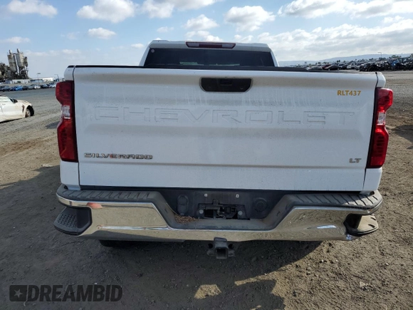 2021 Chevrolet Silverado 1500 LT with VIN 1GCRYDED9MZ114437, listed as a Copart auction lot 72253114 with Not Provided miles and Salvage Title. Bid and sale history available at DreamBid. Image 6.