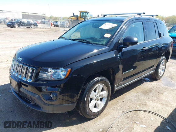 2017 Jeep Compass Sport with VIN 1C4NJCBB8HD134097, listed as a IAAI auction lot 42094456 with 110,967 mi miles and . Bid and sale history available at carsss.com. Image 16.