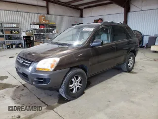 2008 Kia Sportage LX with VIN KNDJE723587549671, listed as a Copart auction lot 49263375 with 120,413 mi miles and Salvage Title. Bid and sale history available at carsss.com. Image 1.