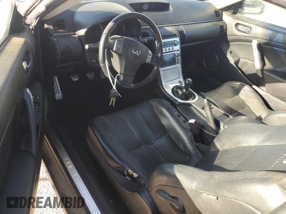 2006 Infiniti G35 Coupe with VIN JNKCV54E06M713210, listed as a Copart auction lot 80794504 with 106,017 mi miles and Salvage Title. Bid and sale history available at carsss.com. Image 8.