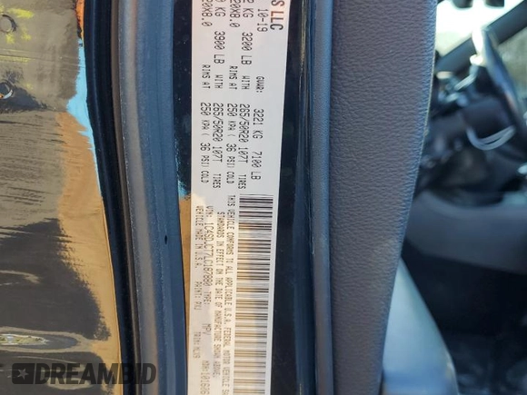 2020 Dodge Durango R/T with VIN 1C4SDJCT7LC187880, listed as a Copart auction lot 46161175 with 72,460 mi miles and Salvage title. Bid and sale history available at DreamBid. Image 14.