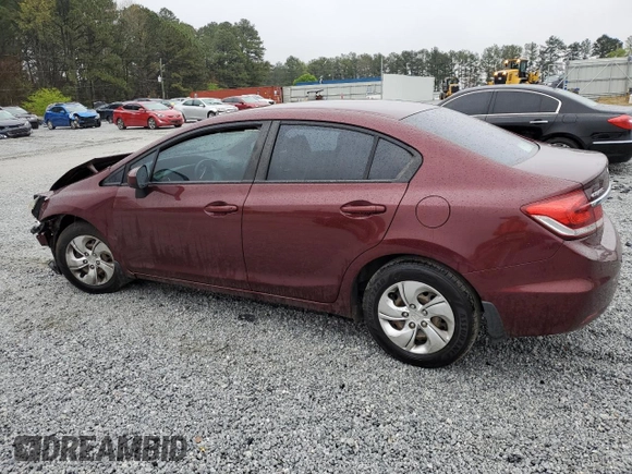 2014 Honda Civic Sedan LX with VIN 19XFB2F59EE034939, listed as a Copart auction lot 47773695 with 162,952 mi miles and Salvage Title. Bid and sale history available at carsss.com. Image 2.