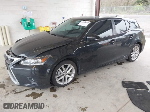 2017 Lexus CT with VIN JTHKD5BH8H2290497, listed as a IAAI auction lot 41934687 with 44,496 mi miles. Bid and sale history available at carsss.com. Image 2.