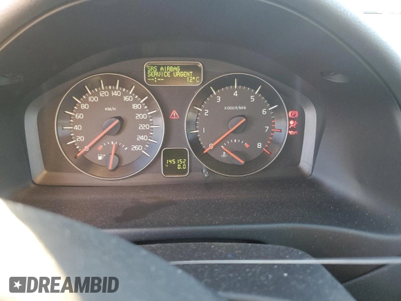 2010 Volvo S40 R-Design with VIN YV1672MH4A2507873, listed as a Copart auction lot 71633534 with 145,152 mi miles and Salvage Title. Bid and sale history available at carsss.com. Image 9.