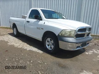 2015 Ram 1500 Tradesman with VIN 3C6JR6DTXFG604149, listed as a IAAI auction lot 42431921 with 276,381 mi miles and . Bid and sale history available at DreamBid. Image 1.