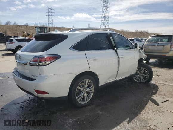 2013 Lexus RX 350 with VIN 2T2BK1BA5DC187466, listed as a Copart auction lot 48360795 with 108,842 mi miles and Salvage Title. Bid and sale history available at DreamBid. Image 3.