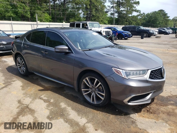 2020 Acura TLX Technology with VIN 19UUB3F40LA001110, listed as a Copart auction lot 57134585 with 131,507 mi miles and Salvage title. Bid and sale history available at DreamBid. Image 4.