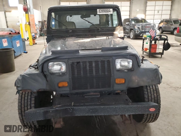 1990 Jeep Wrangler "S" with VIN 2J4FY19E7LJ511490, listed as a Copart auction lot 83990684 with 133,833 mi miles and Clean Title. Bid and sale history available at carsss.com. Image 5.