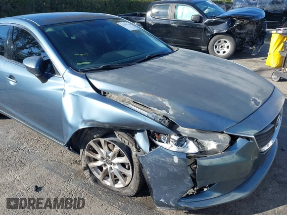 2015 Mazda Mazda6 i Sport with VIN JM1GJ1U57F1179440, listed as a IAAI auction lot 41361324 with 93,422 mi miles. Bid and sale history available at carsss.com. Image 6.