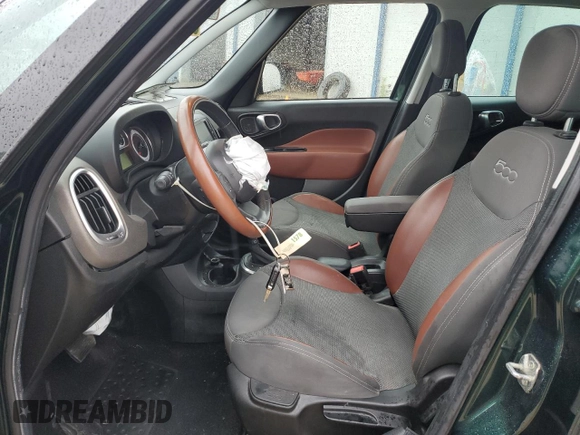 2014 FIAT 500L Trekking with VIN ZFBCFADH3EZ011436, listed as a Copart auction lot 60106865 with 43,232 mi miles and Salvage title. Bid and sale history available at DreamBid. Image 7.