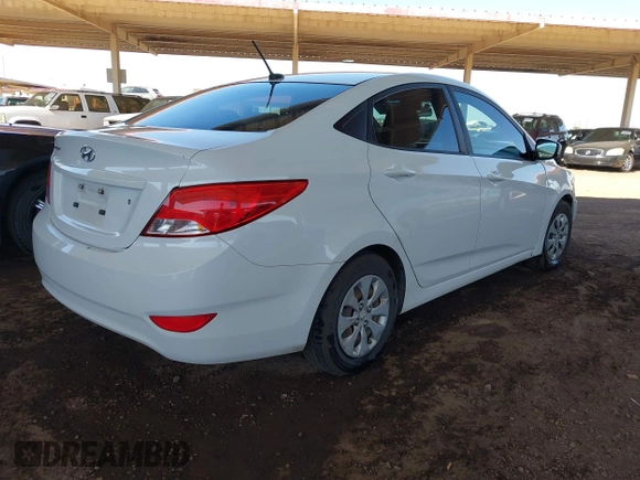 2016 Hyundai Accent SE z VIN KMHCT4AEXGU127858, wystawiony jako IAAI lot #41847611 z przebiegiem 146 096 mil mil oraz . Historia ofert i sprzedaży dostępna na DreamBid. Obrazek 4.