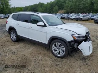 2021 Volkswagen Atlas SE with VIN 1V2KP2CA8MC536766, listed as a Copart auction lot 61058575 with 24,805 mi miles and Salvage title. Bid and sale history available at DreamBid. Image 4.