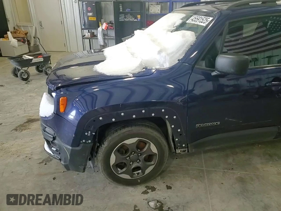 2016 Jeep Renegade Latitude with VIN ZACCJABW6GPC42409, listed as a Copart auction lot 45591525 with 108,576 mi miles and Salvage Title. Bid and sale history available at DreamBid. Image 12.
