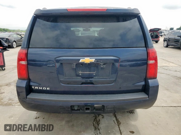 2018 Chevrolet Tahoe LS with VIN 1GNSCAKC5JR374315, listed as a Copart auction lot 54760295 with 50,580 mi miles and Salvage title. Bid and sale history available at DreamBid. Image 6.