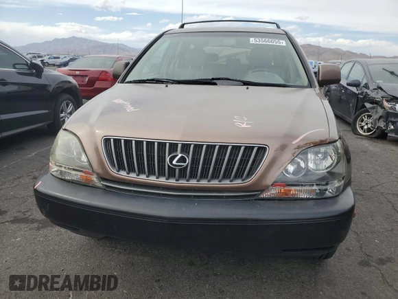 1999 Lexus RX 300 with VIN JT6HF10U1X0071946, listed as a Copart auction lot 53566055 with 133,138 mi miles and Salvage Title. Bid and sale history available at DreamBid. Image 5.