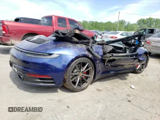 2022 Porsche 911 Carrera S with VIN WP0CB2A96NS245171, listed as a Copart auction lot 45597914 with 0 mi miles and Salvage Title. Bid and sale history available at carsss.com. Image 3.