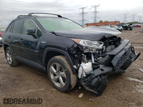 2021 Toyota RAV4 Hybrid LE with VIN JTMB6RFV5MD043228, listed as a Copart auction lot 71969783 with 28,532 mi miles and Salvage Title. Bid and sale history available at carsss.com. Image 4.
