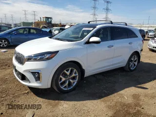 2019 Kia Sorento SX z VIN 5XYPK4A52KG460929, wystawiony jako Copart lot #50370065 z przebiegiem 66 575 mil mil oraz Szkoda całkowita • Salvage title. Historia ofert i sprzedaży dostępna na DreamBid. Obrazek 1.