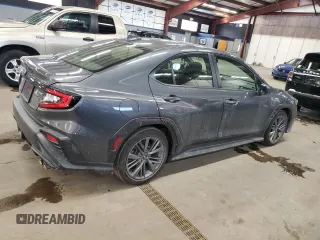 2023 Subaru WRX with VIN JF1VBAA61P9806420, listed as a Copart auction lot 42436265 with 19,248 mi miles and Salvage title. Bid and sale history available at DreamBid. Image 3.