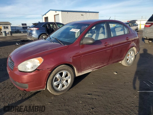 2006 Hyundai Accent GLS with VIN KMHCN46C86U047524, listed as a Copart auction lot 47071055 with 116,918 mi miles and Salvage Title. Bid and sale history available at carsss.com. Image 1.