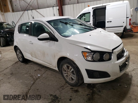 2016 Chevrolet Sonic LT with VIN 1G1JC6SHXG4107781, listed as a Copart auction lot 87621095 with 0 mi miles and Non Repairable. Bid and sale history available at carsss.com. Image 4.