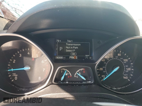 2018 Ford Escape SE with VIN 1FMCU0G98JUB49767, listed as a Copart auction lot 48140885 with 90,906 mi miles and Salvage Title. Bid and sale history available at carsss.com. Image 9.