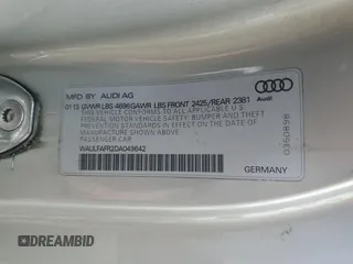 2013 Audi A5 Premium Plus z VIN WAULFAFR2DA049642, wystawiony jako Copart lot #47431375 z przebiegiem 142 413 mil mil oraz Czysty tytuł • Clean title. Historia ofert i sprzedaży dostępna na DreamBid. Obrazek 12.