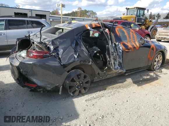 2021 Mazda 3 2.5 Turbo with VIN JM1BPBAY2M1327567, listed as a Copart auction lot 75093044 with Not Provided miles and Non Repairable. Bid and sale history available at DreamBid. Image 3.