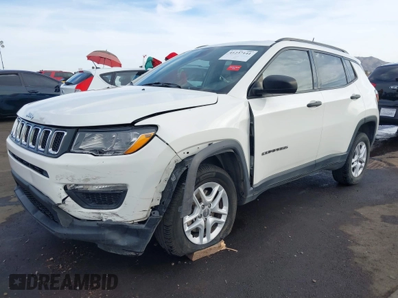 2017 Jeep Compass Sport z VIN 3C4NJDAB1HT642199, wystawiony jako IAAI lot #41237141 z przebiegiem 85 650 mil mil oraz . Historia ofert i sprzedaży dostępna na DreamBid. Obrazek 6.