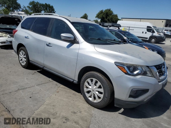 2019 Nissan Pathfinder S with VIN 5N1DR2MM8KC620592, listed as a Copart auction lot 63544115 with 165,211 mi miles and Clean title. Bid and sale history available at DreamBid. Image 4.