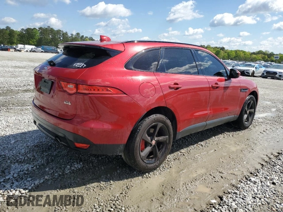 2018 Jaguar F-Pace 25t Premium with VIN SADCJ2FX6JA267072, listed as a Copart auction lot 52867035 with 77,057 mi miles and Salvage Title. Bid and sale history available at DreamBid. Image 3.