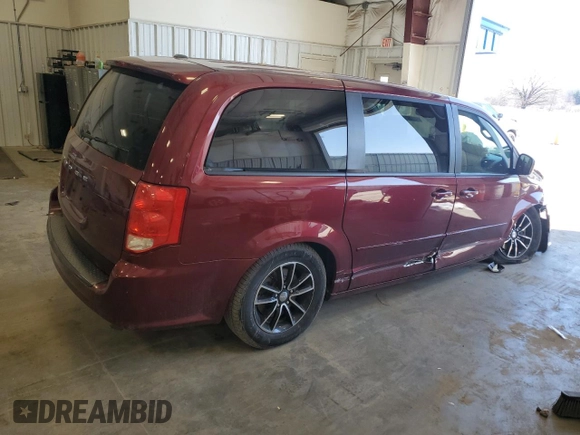 2017 Dodge Grand Caravan SE with VIN 2C4RDGBG3HR602181, listed as a Copart auction lot 52139305 with 91,172 mi miles and Non Repairable. Bid and sale history available at DreamBid. Image 3.