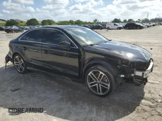 2019 Audi A3 Sedan S line Premium Plus with VIN WAUJEHFF7KA081668, listed as a Copart auction lot 59511684 with 88,360 mi miles and Non Repairable. Bid and sale history available at carsss.com. Image 4.