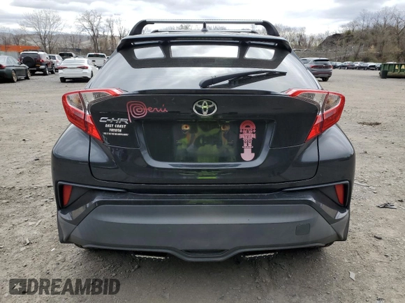 2018 Toyota C-HR XLE with VIN JTNKHMBX5J1006841, listed as a Copart auction lot 53181275 with 118,382 mi miles and Salvage Title. Bid and sale history available at carsss.com. Image 6.