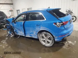 2019 Audi Q3 S line Premium Plus with VIN WA1EECF37K1067325, listed as a Copart auction lot 41913895 with 44,397 mi miles and Salvage Title. Bid and sale history available at carsss.com. Image 2.