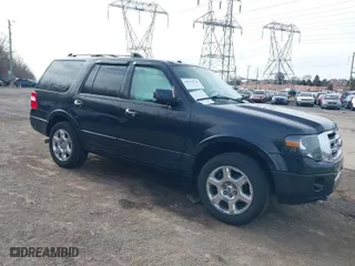 2014 Ford Expedition Limited with VIN 1FMJU2A54EEF29942, listed as a IAAI auction lot 41612716 with 128,590 mi miles. Bid and sale history available at carsss.com. Image 1.